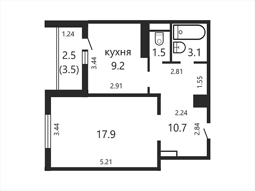 Продажа однокомнатной квартиры, Минск, Горецкого ул., 24