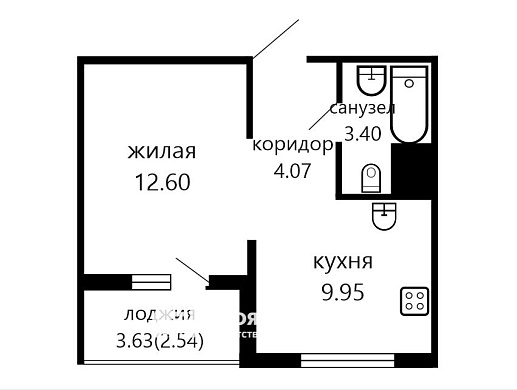 Продажа однокомнатной квартиры, Копище, Пилотная ул., 8