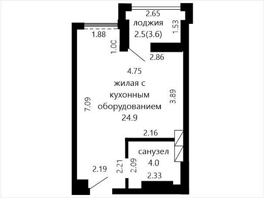 Продажа однокомнатной квартиры, Минск, Братская ул., 11