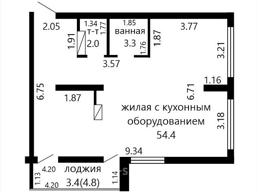 Продажа трехкомнатной квартиры, Минск, Николы Теслы ул., 28