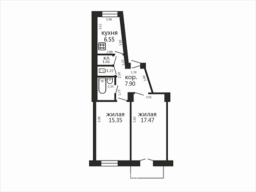 Продажа двухкомнатной квартиры, Минск, Первомайская ул., 11