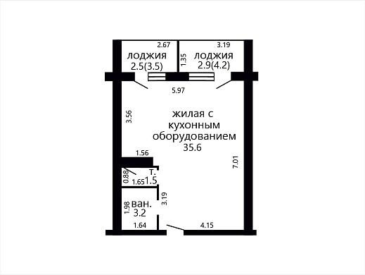 Продажа однокомнатной квартиры, Смолевичи, Центральная ул., 20, к. Б