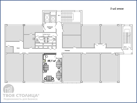 Офис в аренду, Минск, Хоружей ул., 25, к. 3 - фото 1 