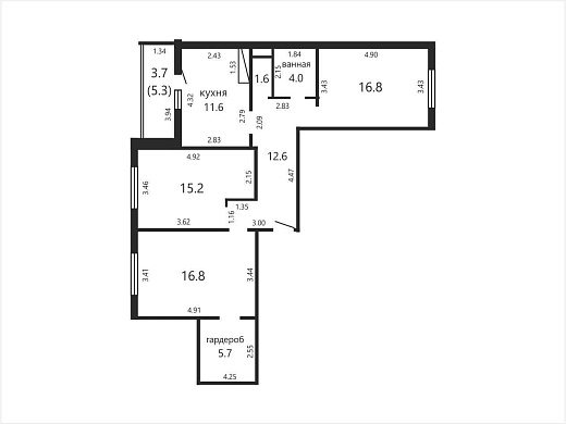 Продажа трехкомнатной квартиры, Смолевичи, Александра Лявданского ул., 7