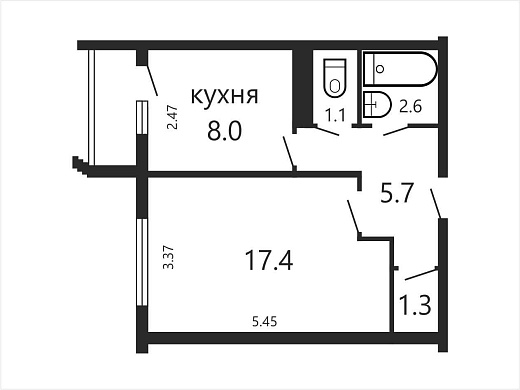 Продажа однокомнатной квартиры, Минск, Герасименко ул., 12