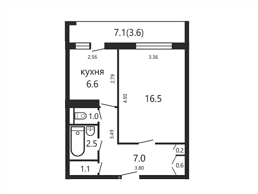 Продажа однокомнатной квартиры, Минск, Голодеда ул., 5, к. 4