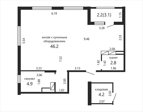 Продажа однокомнатной квартиры, Минск, Виталия Цвирко ул., 80