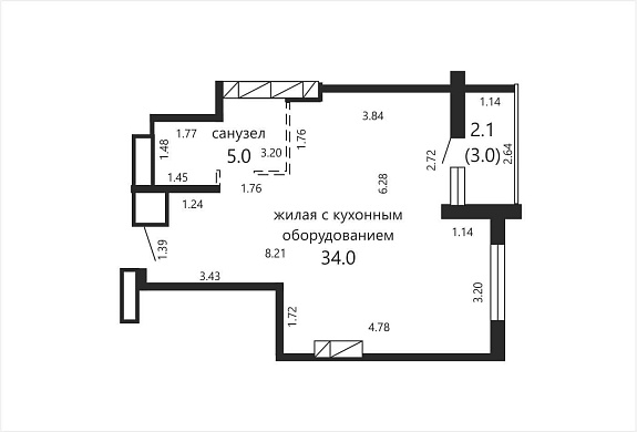 Продажа однокомнатной квартиры, Минск, Николы Теслы ул., 28