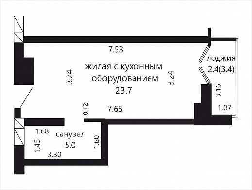 Продажа однокомнатной квартиры, Минск, Братская ул., 14