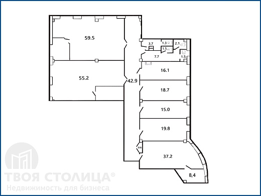 Офис в аренду, Минск, Бирюзова ул., 10, к. а - фото 1 