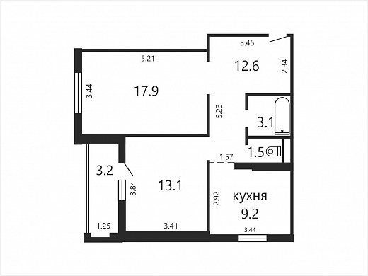 Продажа двухкомнатной квартиры, Ждановичи, Парковая ул., 3, к. В