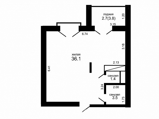 Продажа однокомнатной квартиры, Копище, Авиационная ул., 14