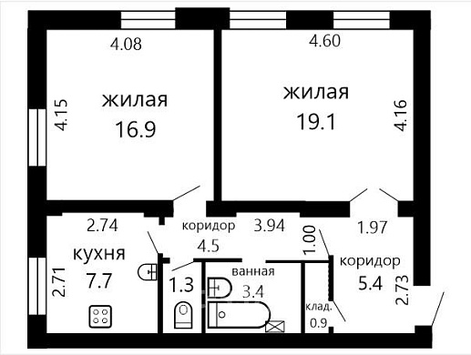 Продажа двухкомнатной квартиры, Минск, Берестянская ул., 3