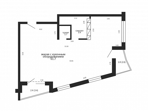 Продажа трехкомнатной квартиры, Минск, Жореса Алфёрова ул., 12