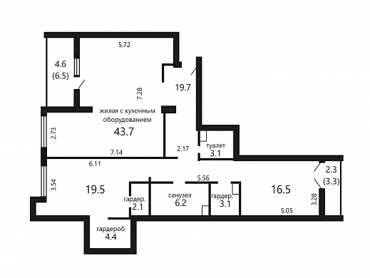 Продажа трехкомнатной квартиры, Минск, Богдановича ул., 144