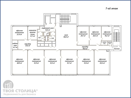 Офис в аренду, Минск, Хоружей ул., 25, к. 3 - фото 3 