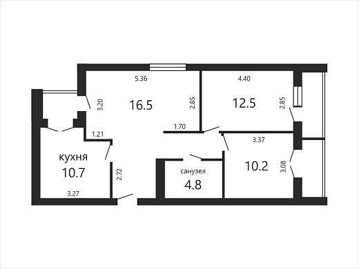 Продажа трехкомнатной квартиры, Минск, Червякова ул., 2, к. 4