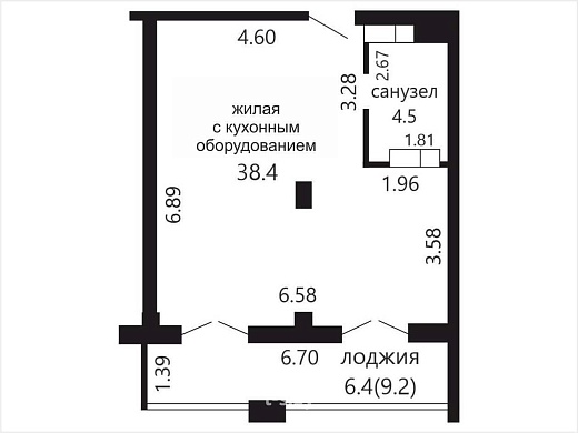 Продажа однокомнатной квартиры, Минск, Туровского ул., 14