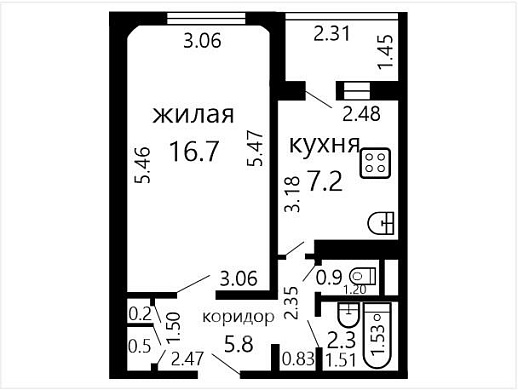 Продажа однокомнатной квартиры, Минск, Белецкого ул., 14, к. 2