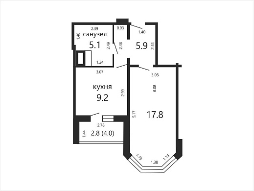 Продажа однокомнатной квартиры, Смолевичи, Гавриила Тихова ул., 2