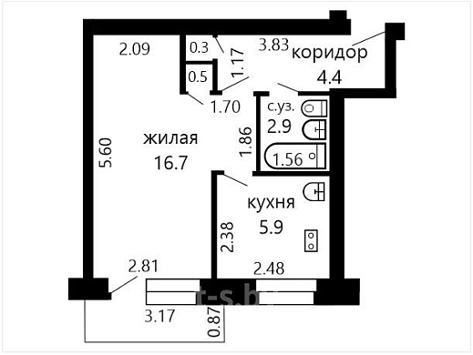 Продажа однокомнатной квартиры, Минск, Партизанский просп., 37