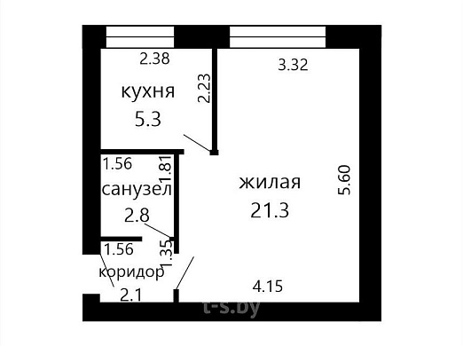 Продажа однокомнатной квартиры, Минск, Ольшевского ул., 3, к. 1