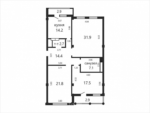 Продажа трехкомнатной квартиры, Минск, Пионерская ул., 7