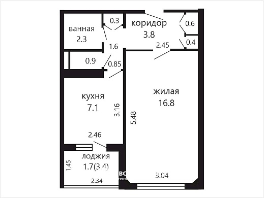 Продажа однокомнатной квартиры, Минск, Звязда газеты просп., 4, к. 4