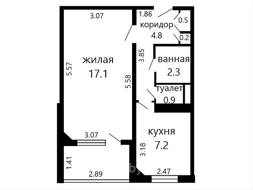 Продажа однокомнатной квартиры, Минск, Белецкого ул., 46