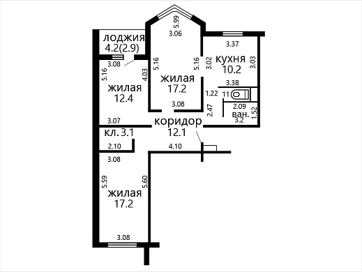 Продажа трехкомнатной квартиры, Минск, Киреенко ул., 5