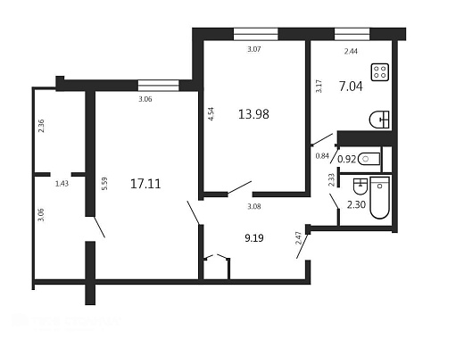 Продажа двухкомнатной квартиры, Минск, Есенина ул., 18