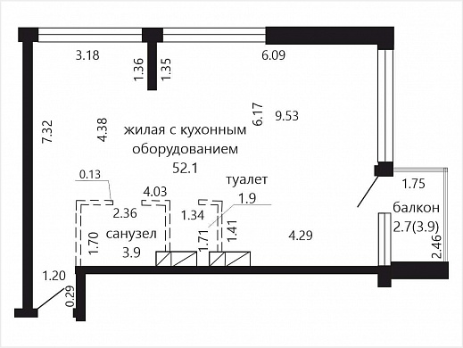 Продажа трехкомнатной квартиры, Минск, Левина ул., 9